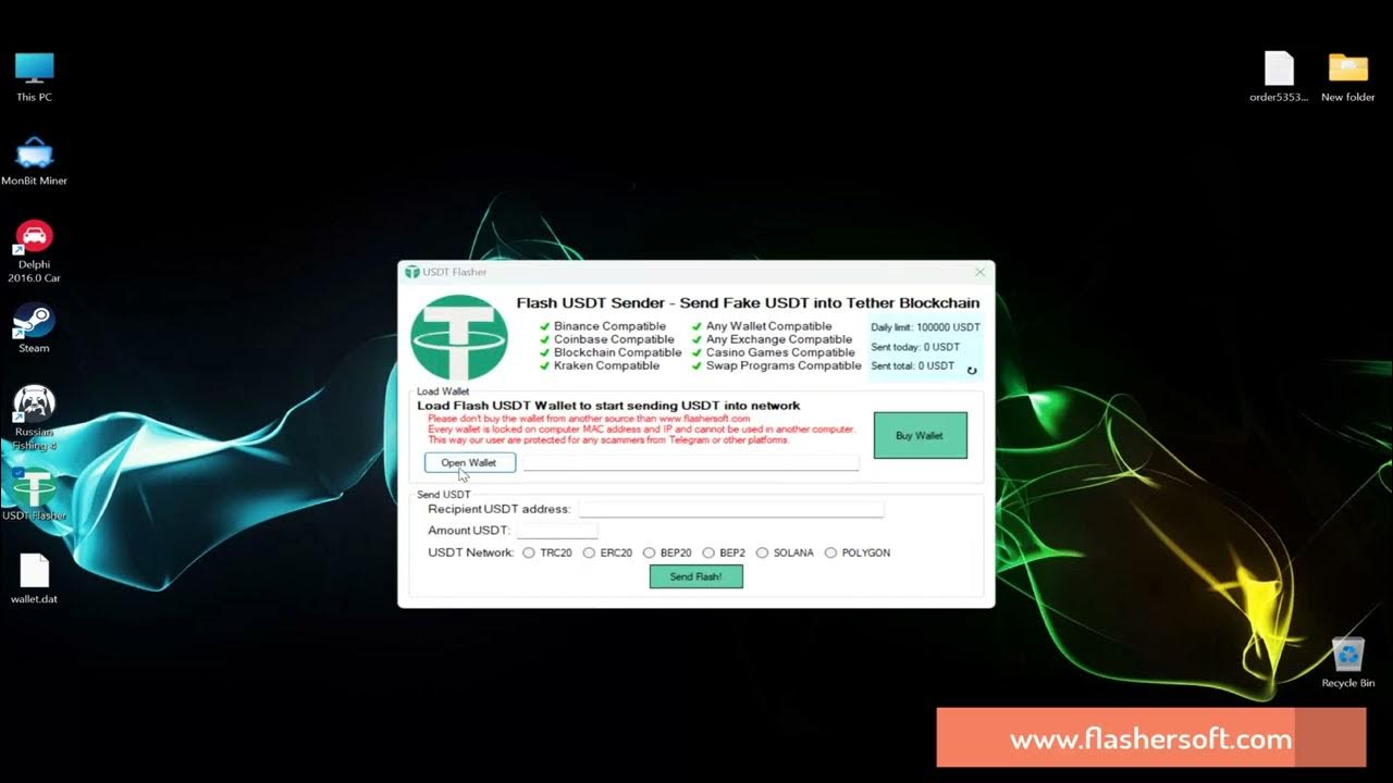 How to successfully send and receive USDT to binance account using