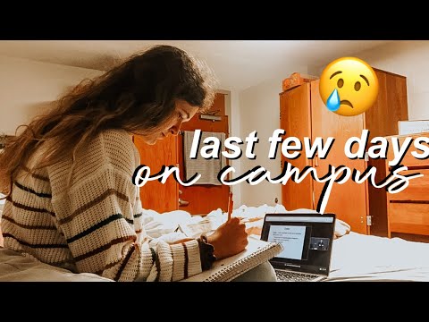 i vlogged my last days on campus just in case we don’t come back | evie butler