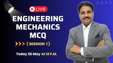 ENGINEERING MECHANICS OBJECTIVE QUESTIONS (MCQ) SESSION 1  @TIKLESACADEMY