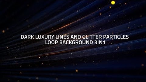 Dark Luxury Lines And Glitter Particles Loop Background 3in1 (Motion Graphics)
