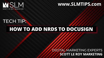 Tech Tip: How To Add NRDS to DocuSign