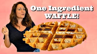 ONE INGREDIENT WAFFLE! High protein~ Good Carbs!