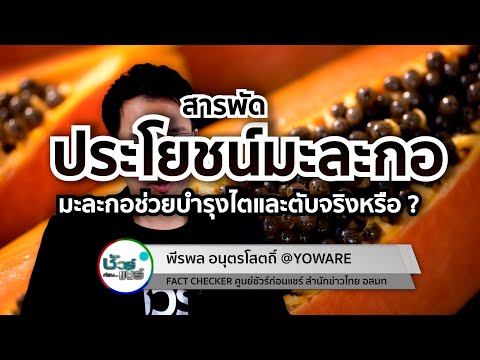 ชัวร์ก่อนแชร์ CHECK-LIST : 5 เรื่องฮิต สารพัดประโยชน์ของมะละกอ จริงหรือ ?