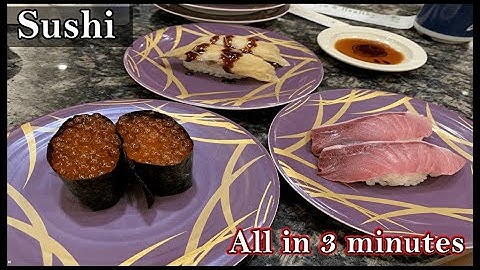 3 minutes Sushi video for those who love Japanese foods or do not have time【Japanese food】