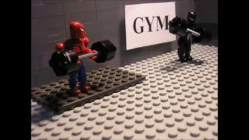 Spiderman at the gym (Mega bloks)