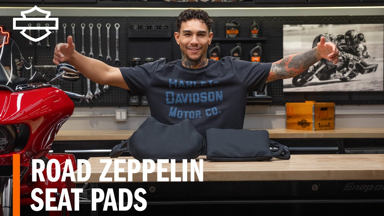 HarleyDavidson Road Zeppelin Rider & Passenger Seat Pad Overview YouTube
