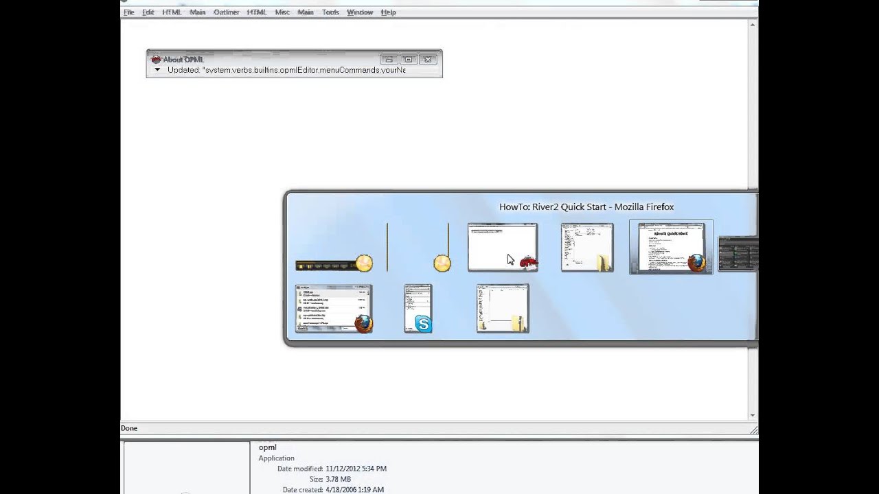 My experience trying River2 / OPML Editor