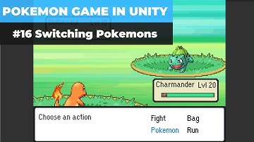 Make A Game Like Pokemon in Unity | #16 - Switching Pokemons in Battle