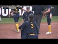 Fight almost breaks out during california and louisiana softball game over bad weather