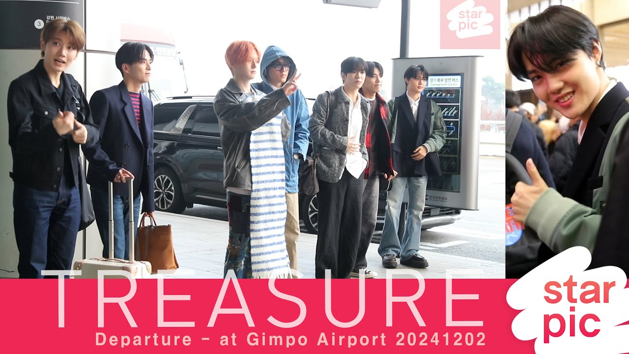 트레저 '도영 생일축하해요~!' [STARPIC] / TREASURE Departure - at Gimpo Airport 20241202