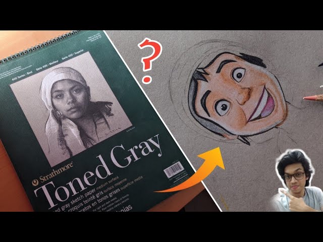 Strathmore Toned Gray Paper Review!* Drawing with Colored Pencils!* 