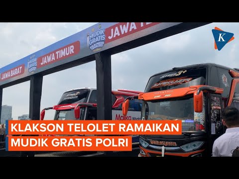 Kapolri Berangkatkan 130 Bus Mudik Gratis dari Monas