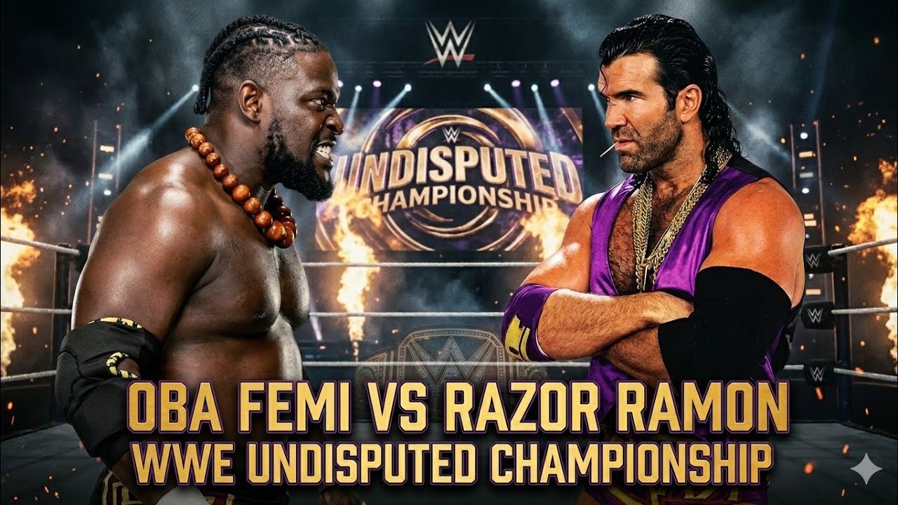 Rafree OBA FEMI VS RAZOR RAMON I JOHN CENA SPECIAL GUEST RAFREE I WWE ...