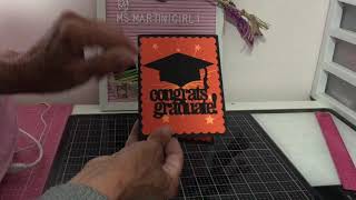 Graduation card using my Silhouette Cameo