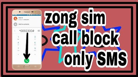how to make zong sim call block only SMS New videos all technical tahir 2019