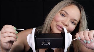 ASMR | 3DIO EAR CLEANING + SLEEP SOUNDS (whisper) ~RELAXING TRIGGERS~