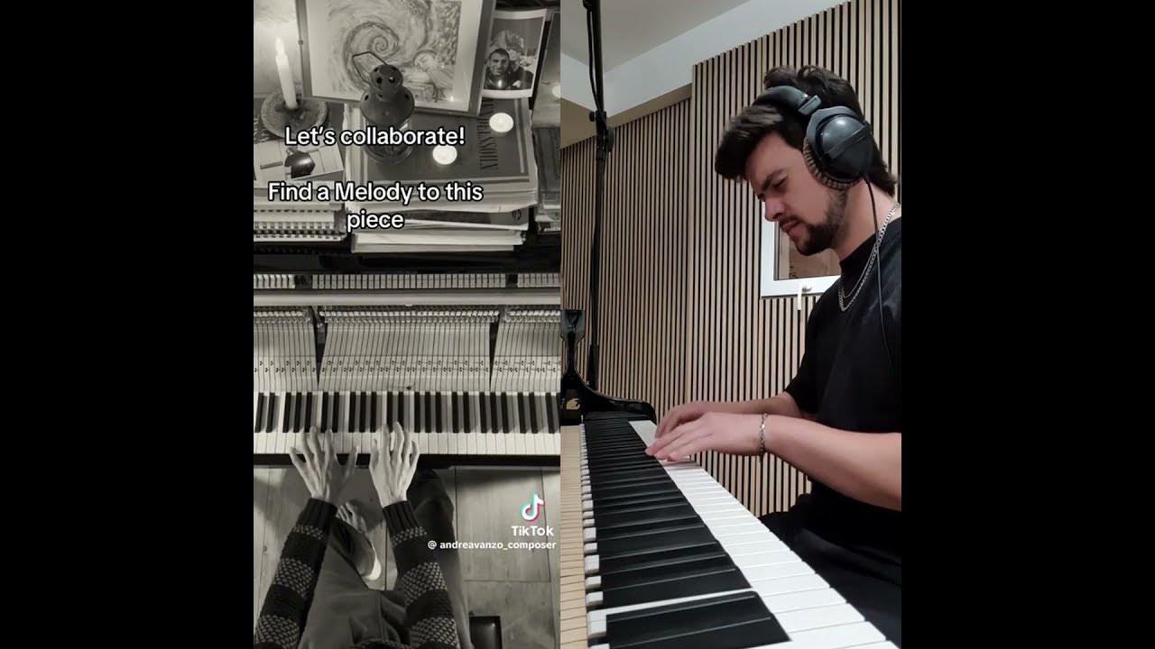 Finding a melody to a piece of @AndreaVanzoComposer, what do you think? #piano #fyp #foryou #sad
