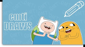 Jake & Finn Procreate Timelapse Drawing