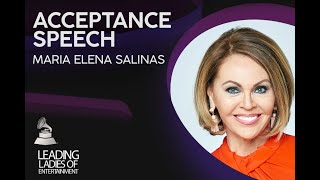 Maria Elena Salinas' Acceptance Speech | Leading Ladies of Entertainment 2020