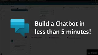Build a Chatbot in less than 5 minutes - Microsoft Power Virtual Agents