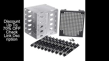 5.25 Inch To 5 X 3.5" SATA SAS HDD Cage Rack Hard Drive Disk Enclosure With Fan HardDrive Disk Tray