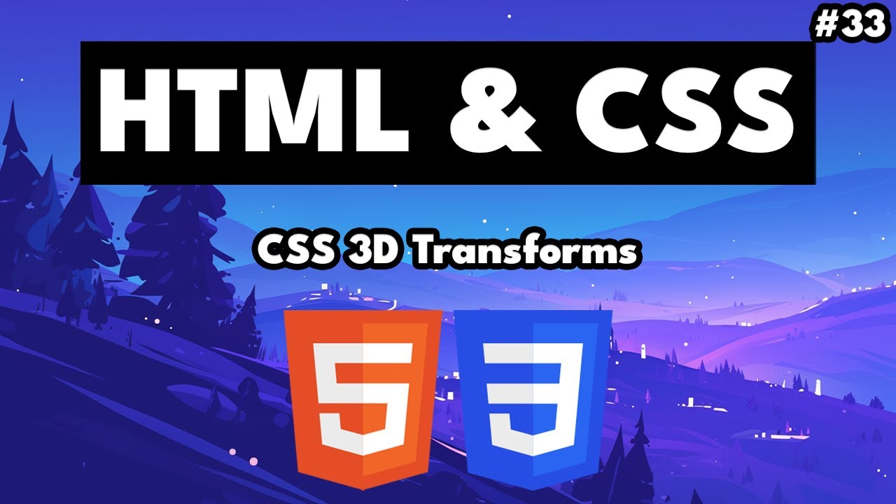 HTML & CSS: 3D Transforms - YouTube