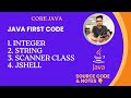 Java program to print Integer, String, Scanner class?, Jshell? #java #javadevelopers #coder