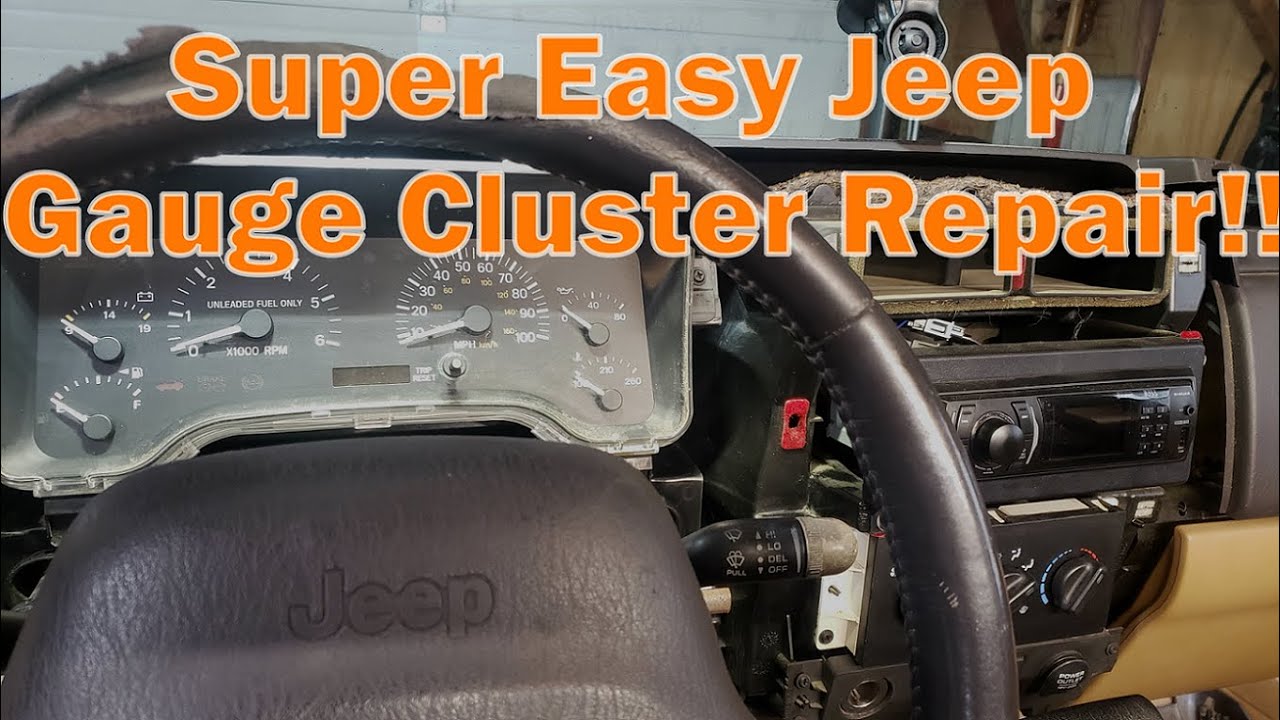 JEEP GAUGE CLUSTER FIX!!! - YouTube