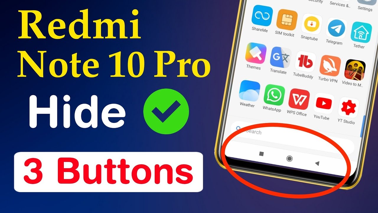 How To Hide Navigation Bar In Redmi Note 10 Pro Redmi Note 10 Pro