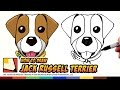 How to Draw a Dog Jack Russell Terrier Emoji - How to Draw Cute Dogs Step by Step for Beginners | BP