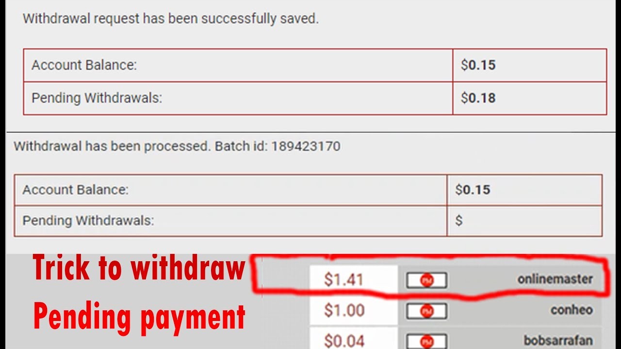 whitehousehyip - my new trick to withdraw pending payments ...  [100% worked]
