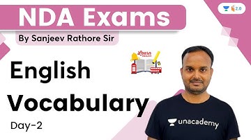 Vocabulary (Day-2) | English | NDA Exams | wifistudy 2.0 | Sanjeev Rathore