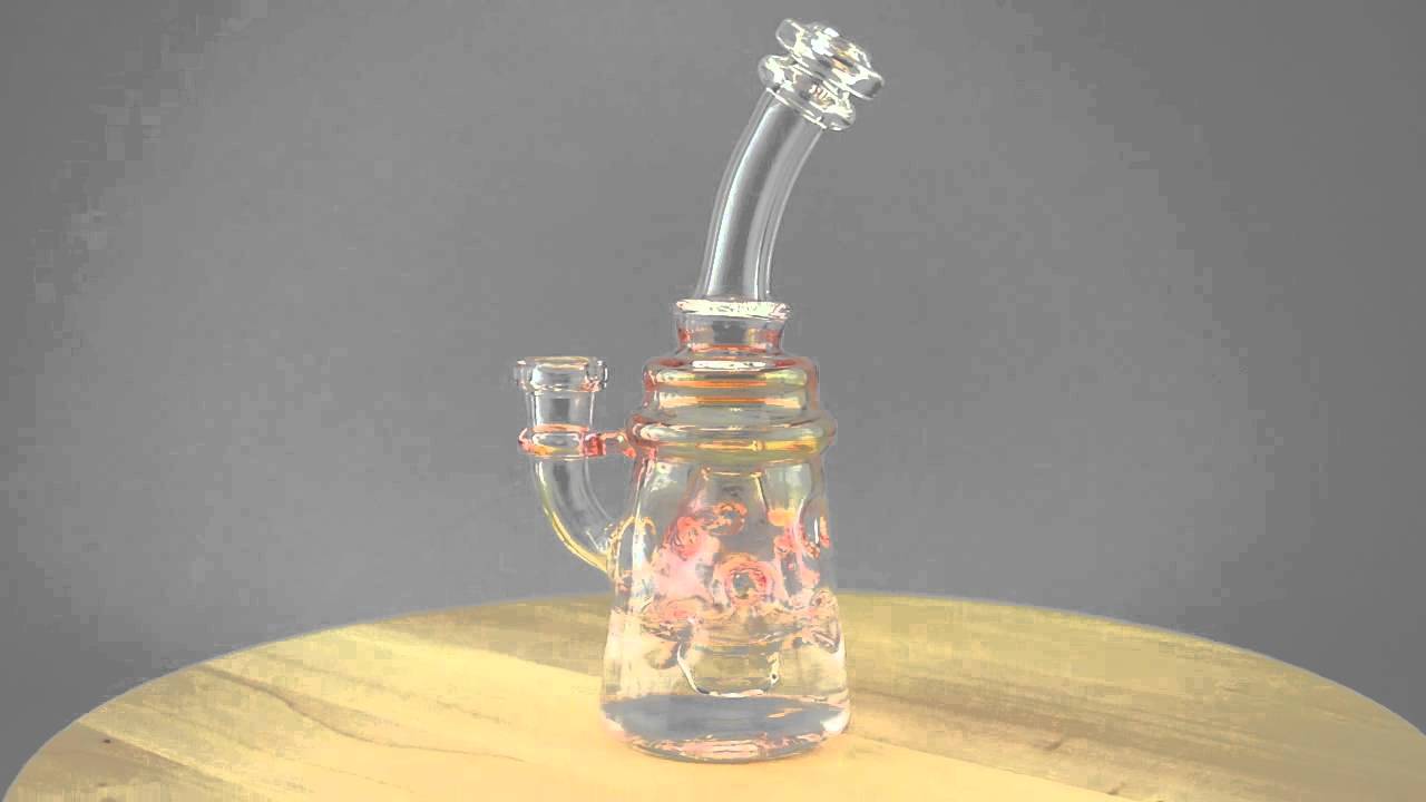 Big J Glass -  Fumed Swiss Beaker in Beaker Rig