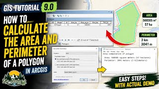 Details GIS Tutorial || How to Calculate the Area and Perimeter of a Polygon in ArcGIS | Calculate Geometry Update