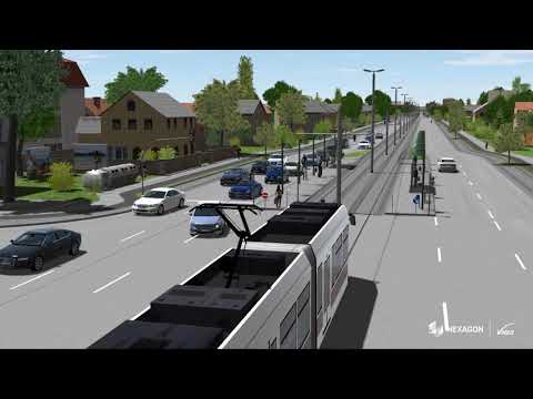 Tram Simulation with Virtual Test Drive