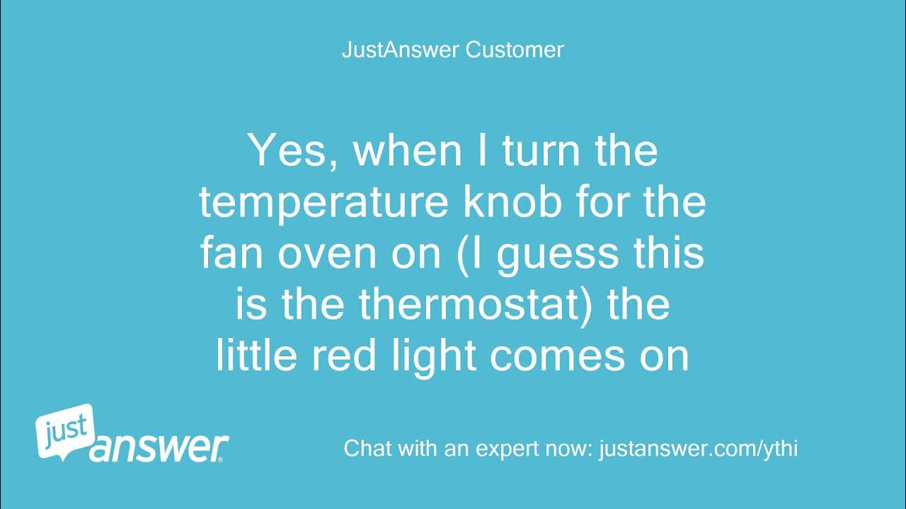 Our fan oven is not heating up on Leisure Rangemaster 110. YouTube