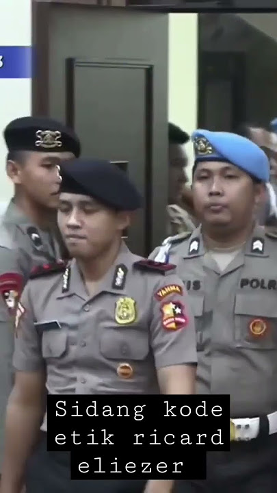 Sidang kode etik -  Ricard Eliezer  Saat masuk ruangan sidang