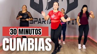 30 minutos de Cumbias | Baile para principiantes | Rutinas para bajar de peso rápido
