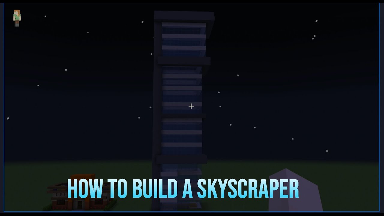 Minecraft tutorial how to build a skyscraper - YouTube
