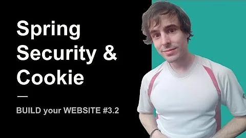 Cookie based authentication with Spring Security | Spring Boot Backend #3.2