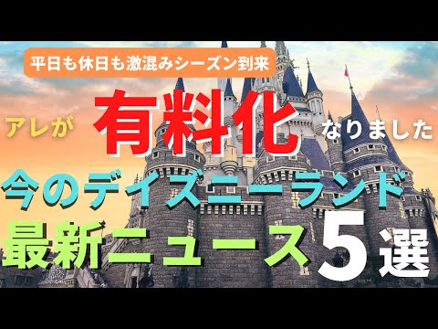 【ディズニーランド】アレがなんと有料化です。最新ニュース５選 クリスマスで大混雑確実のパークを徹底解説