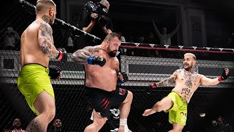 Eddie Hall vs The Neffati Brothers - MMA Full Fight - CombatClips