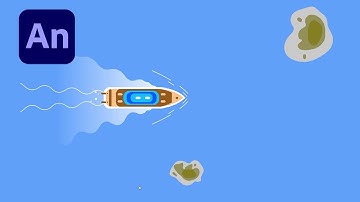 Adobe Animate #27: Make Waves in Animate CC - How To Animate A Ship