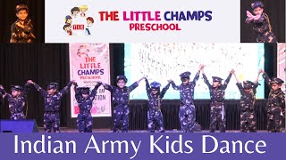 Persembahan untuk Tentara India oleh The Little Champs Kids | Tarian Patriotik Anak-Anak | Tarian Tentara Power Pack