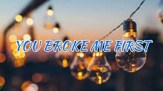 You Broke Me First - Tate McRae / Lyrics Video / Cover By Eltasya Natasha