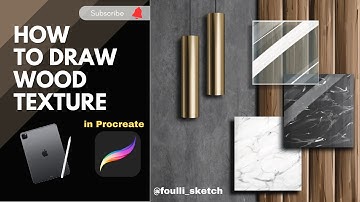 How to draw wood texture in Procreate | Tutorial