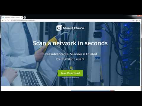 how to use Advanced IP Scanner network tool