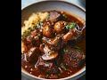 🥘🍄🥩 Classic French Beef Stew with Mushrooms #youtubeshorts #food #bonnecuisine #explore #cooking