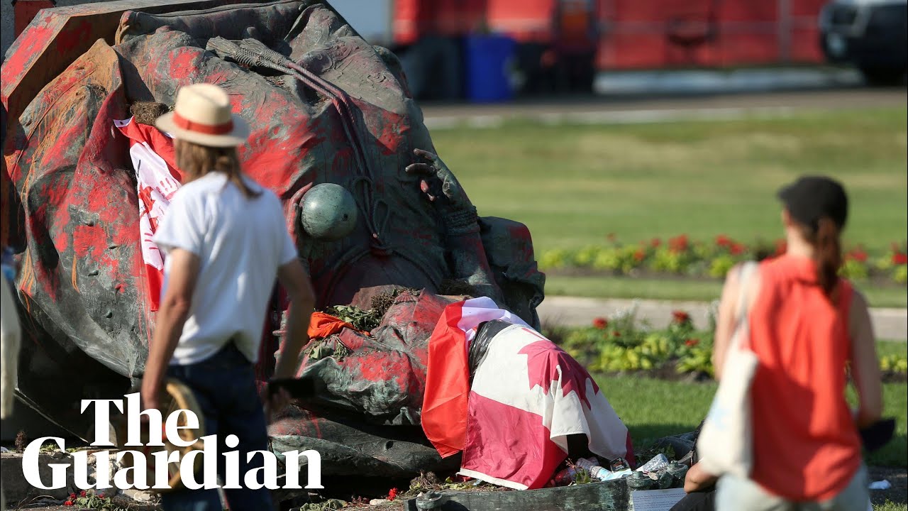 Queen Victoria statue toppled in Canada over deaths of indigenous