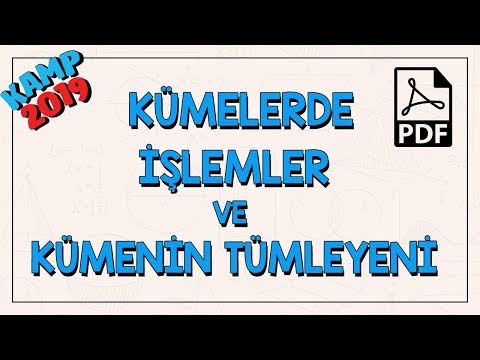 Kümelerde İşlemler ve Kümenin Tümleyeni